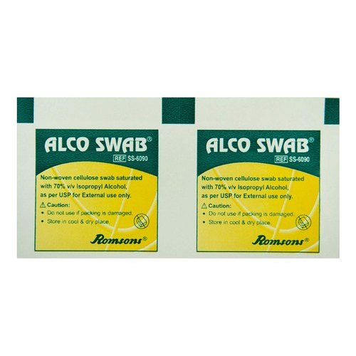 Romsons Alco Swab (Box of 100) alcohol gauze pad
