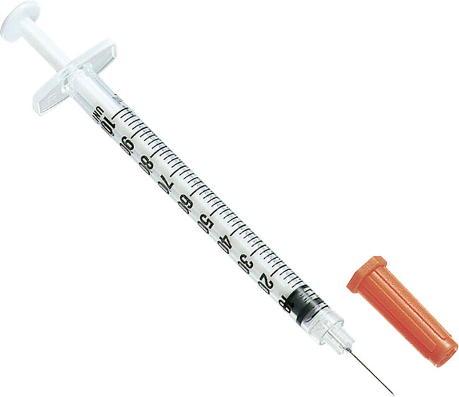 BD U-40 Insulin Syringe with 6 mm needle to inject insulin for adult, obese and diabetic patients