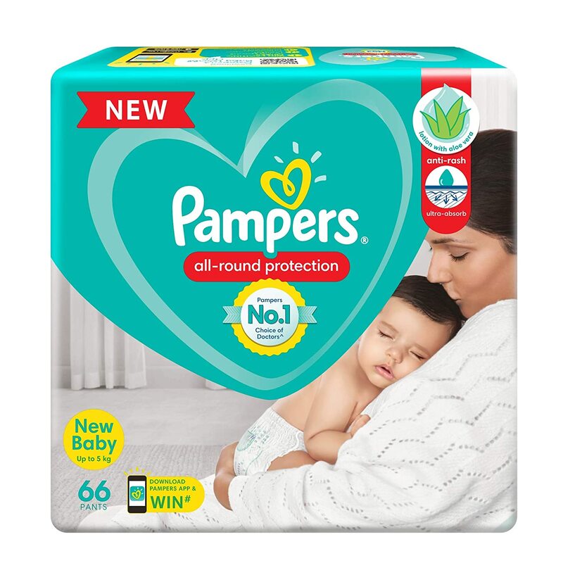 Pampers Diaper Pants for New Born (Pack of 66)