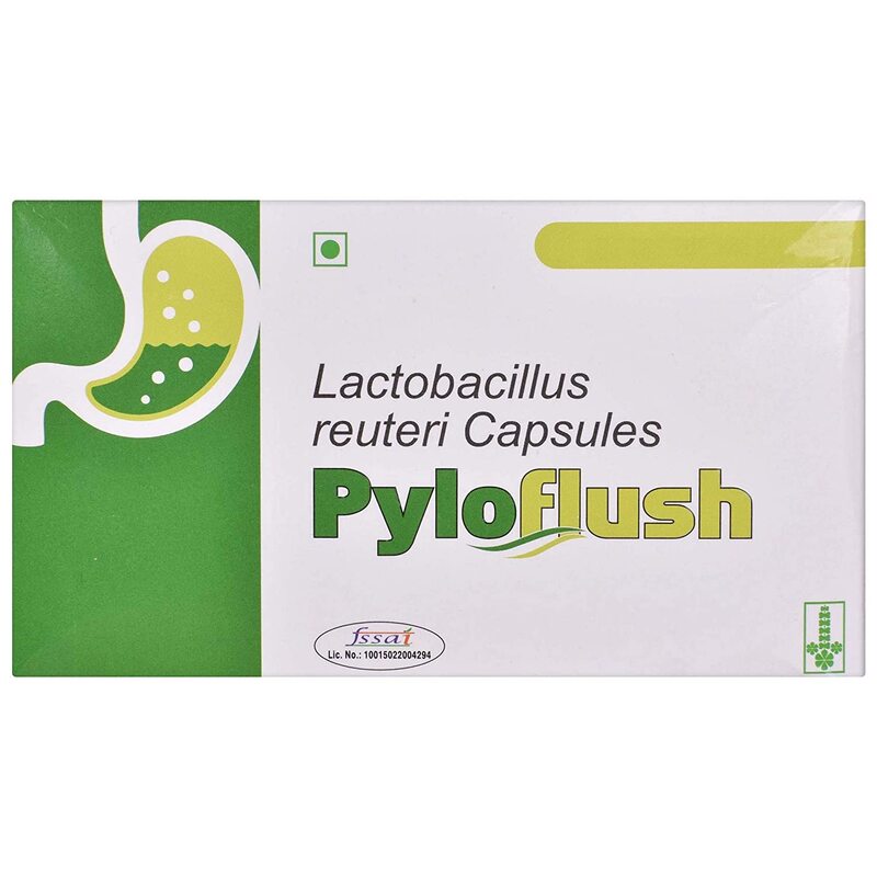 Pyloflush Capsule (Strip of 10) for stomach infection or disorders