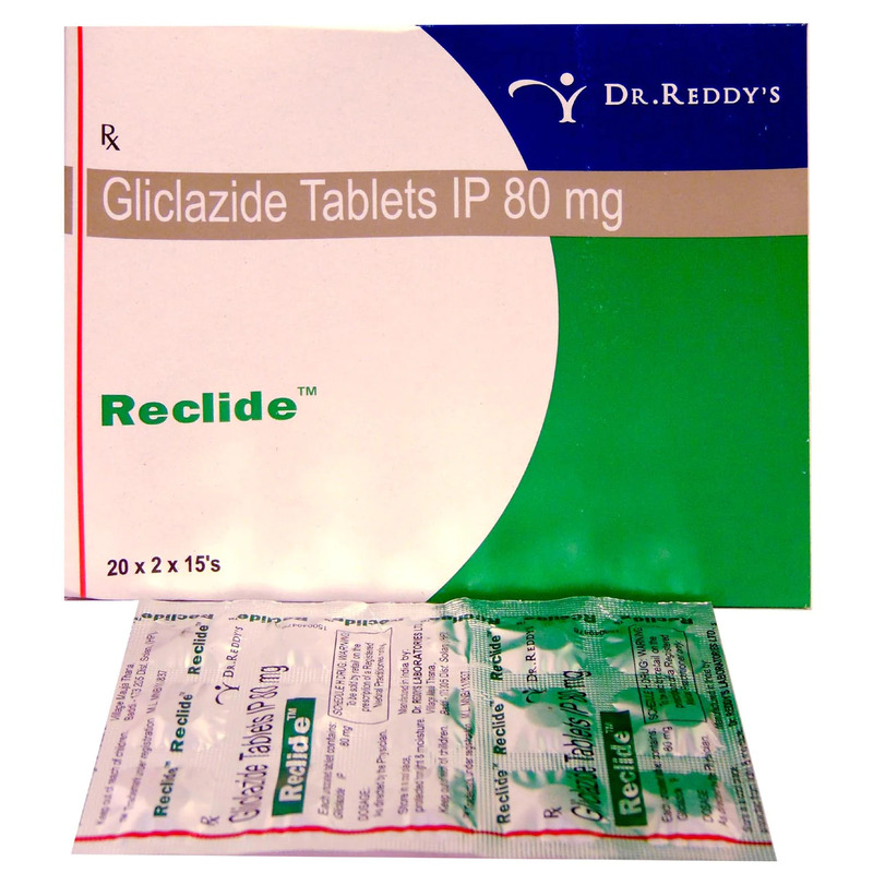 Reclide 80mg Tablet (Strip of 15) for type 2 diabetes mellitus