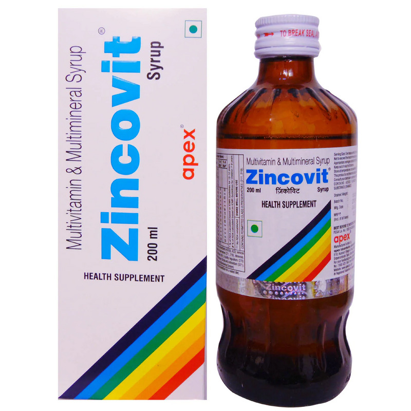 Zincovit Syrup 200ml multivitamin, multi-mineral supplement