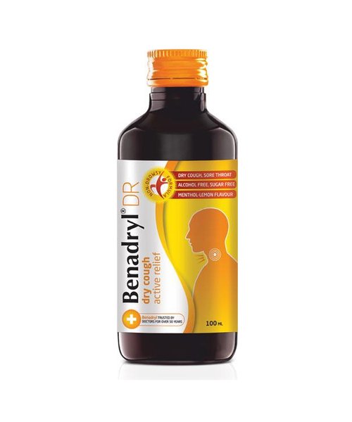 Benadryl DR Syrup 100ml for Dry cough