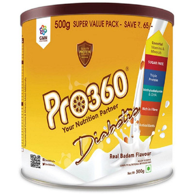 Pro360 Diabetic Real Badam Nutritional Beverage Mix 500g