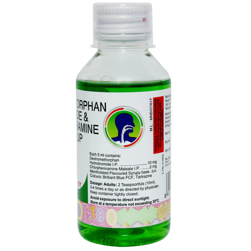 Zedex Cough Syrup 100ml contains Chlorpheniramine Maleate 2mg, Dextromethorphan Hydrobromide 10mg