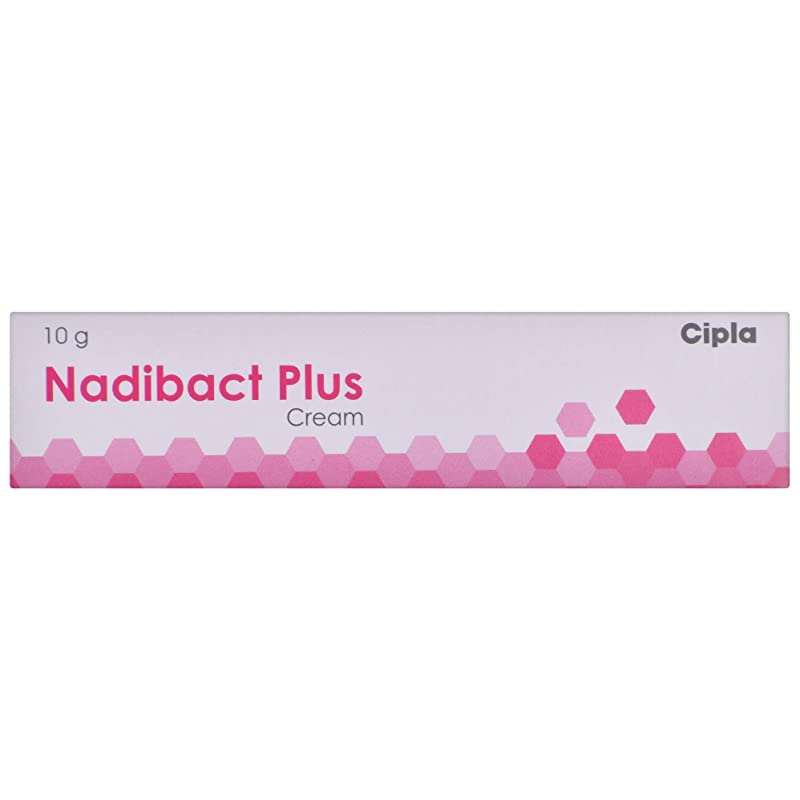 Nadibact Plus Cream 10g contains Miconazole 20mg, Mometasone 1mg, Nadifloxacin 10mg