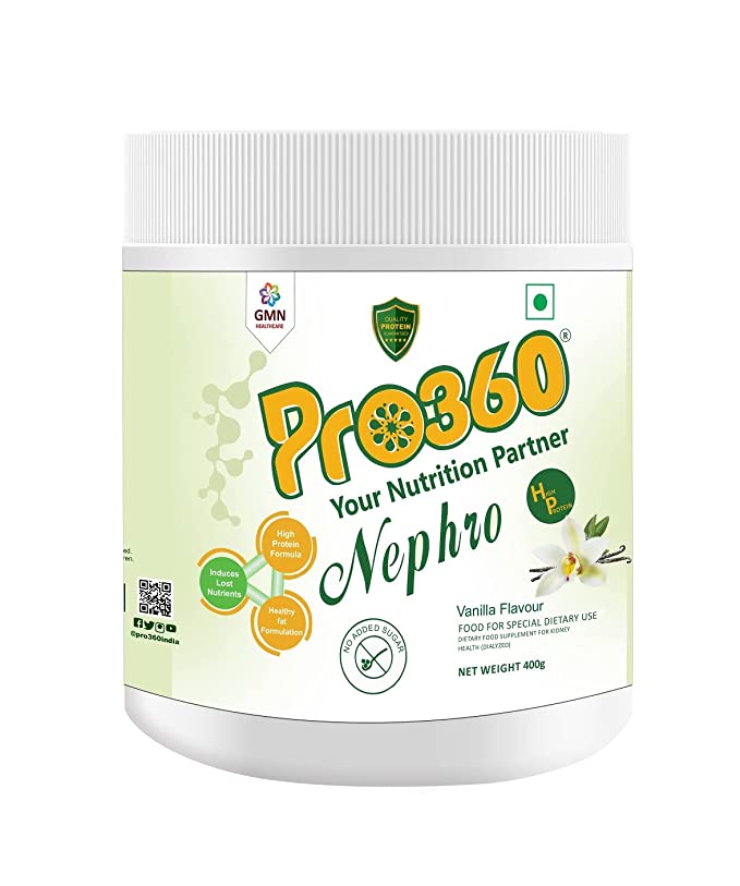 Pro360 Nephro High Protein Vanilla Blend for Renal Care 400g