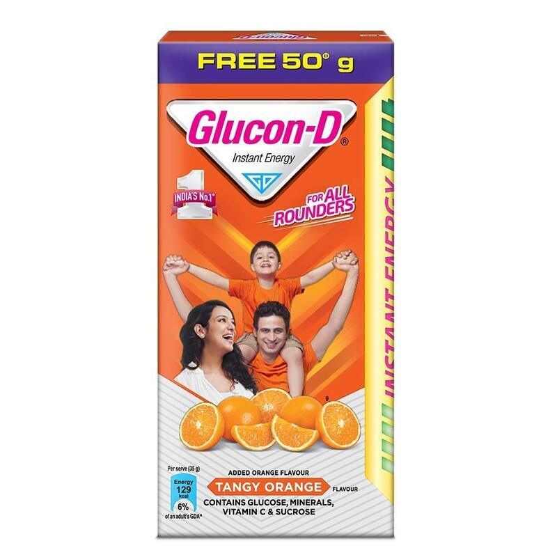 Glucon-D Tangy Orange Instant Energy Drink 75g (50g Free)