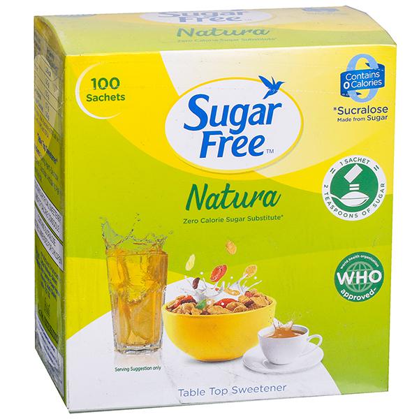 Sugar Free Natura Low Calorie Sweetener Sachet 100's