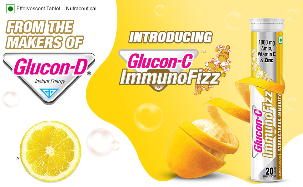 Glucon-C ImmunoFizz Lemon Tablet 20's
