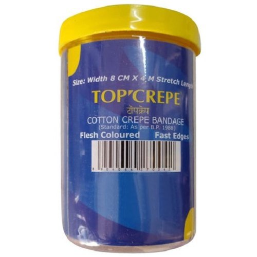 Top Crepe Cotton Crepe Bandage 8cm x 4m for musculoskeletal injuries