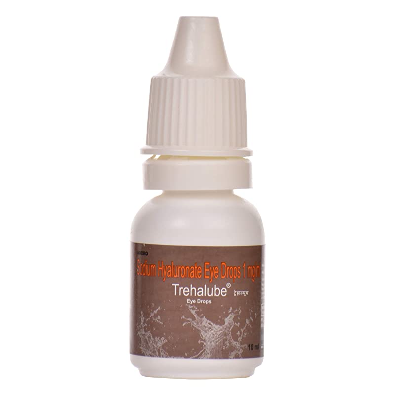 Trehalube Eye Drops 10ml contains Sodium Hyaluronate 0.1%