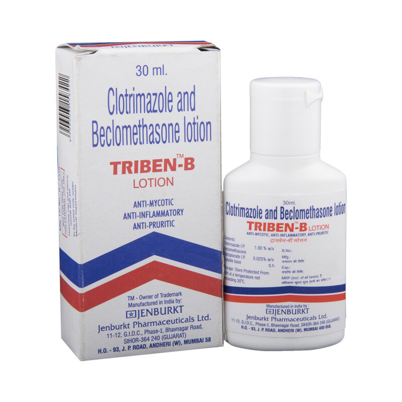 Triben-B Lotion 30ml for Fungal skin infections