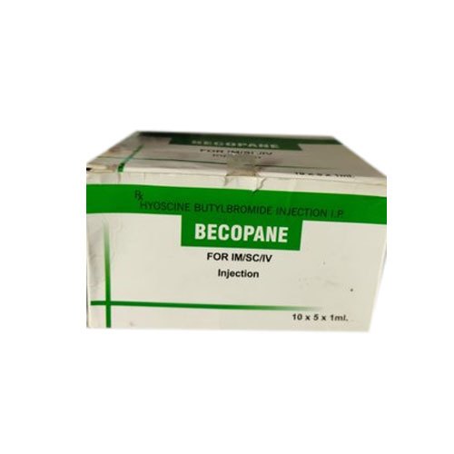 Becopane Injection 1ml contains Hyoscine Butylbromide 10mg