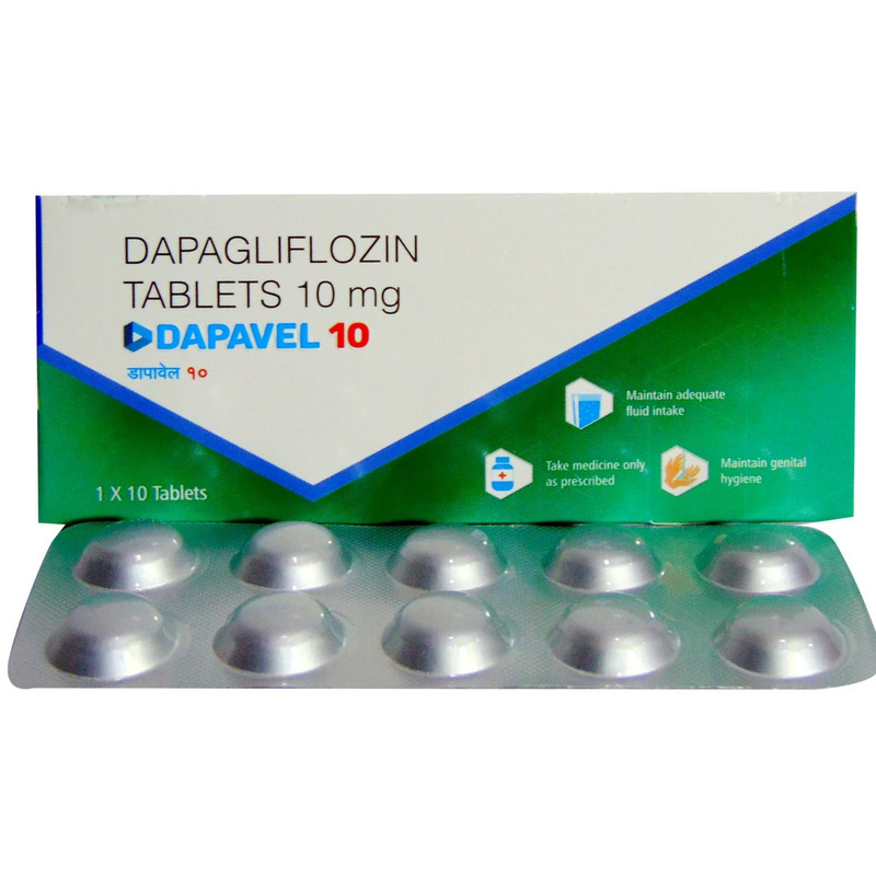 Dapavel 10 Tablet (Strip of 10) for treat type 2 diabetes mellitus