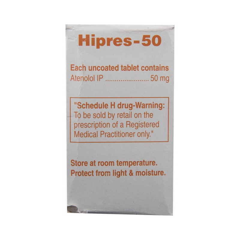 Hipres-50 Tablet (Strip of 14) to prevent heart attacks, stroke and migraines