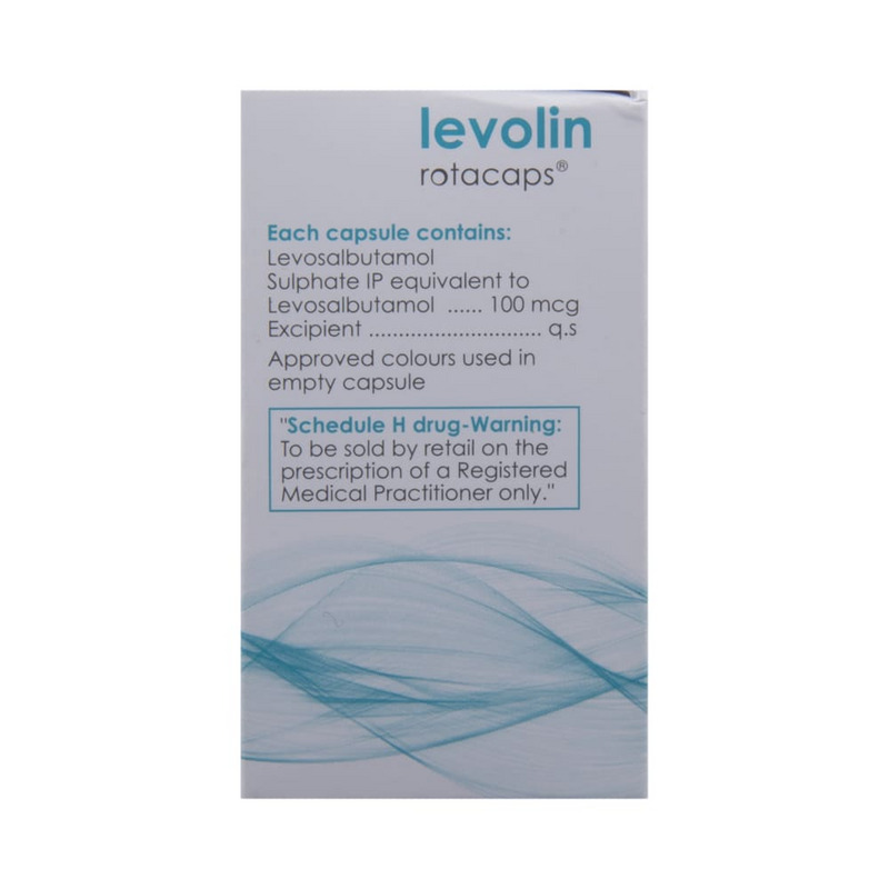 Levolin Rotacaps (Pack of 30) contains Levosalbutamol 100mcg