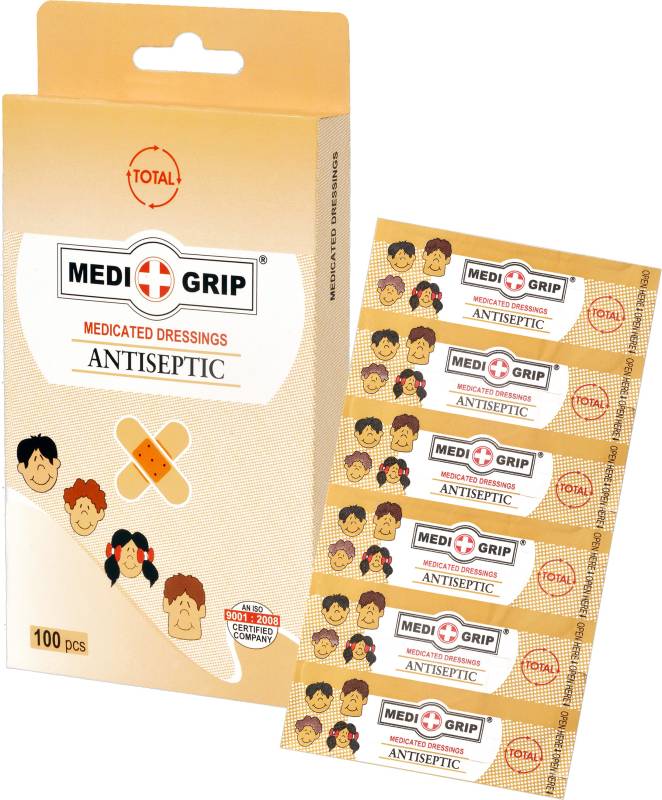 Medigrip Total Antiseptic Band-Aid (Pack of 100)