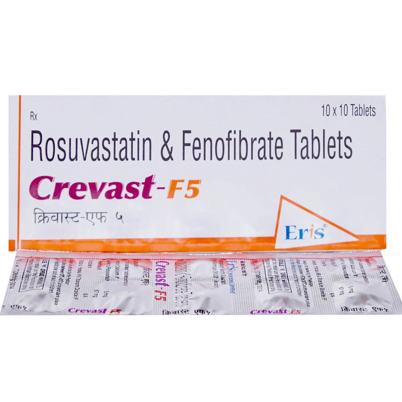 Crevast-F5 Tablet (Strip of 10) for high cholesterol