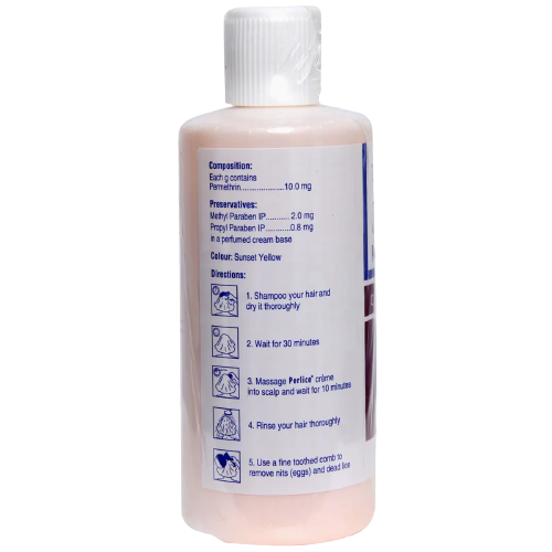 Perlice Permethrin Rinse Cream 120g contains Permethrin 10mg