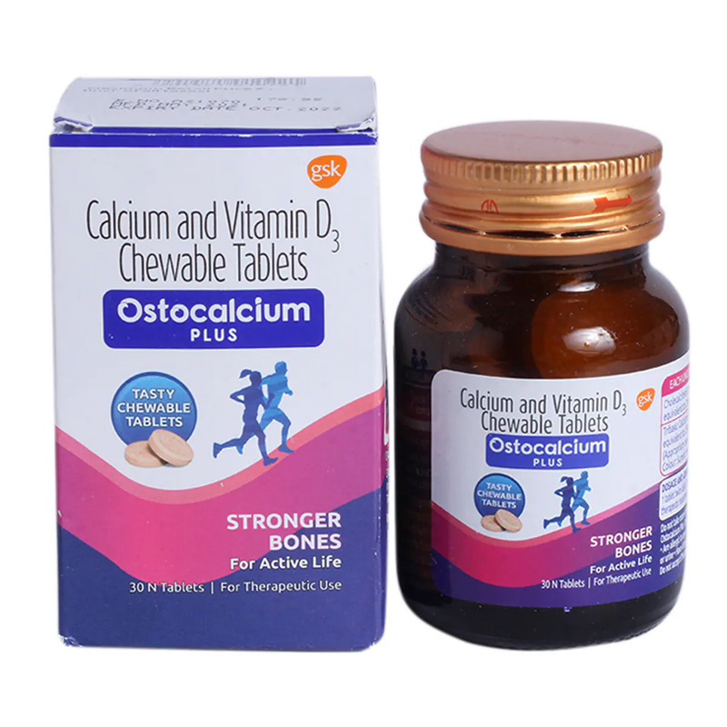 Ostocalcium Plus Chewable Tablet (Bottle of 30) for bone strength