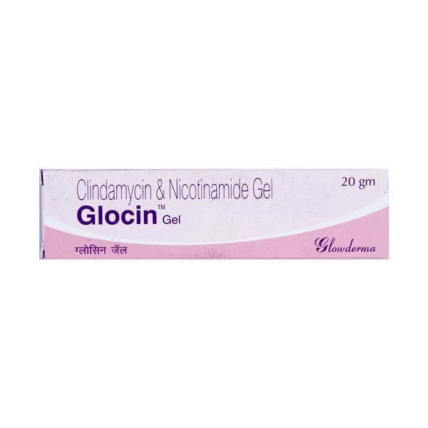 Glocin Gel 20g contains Clindamycin 1% w/w, Nicotinamide 4% w/w
