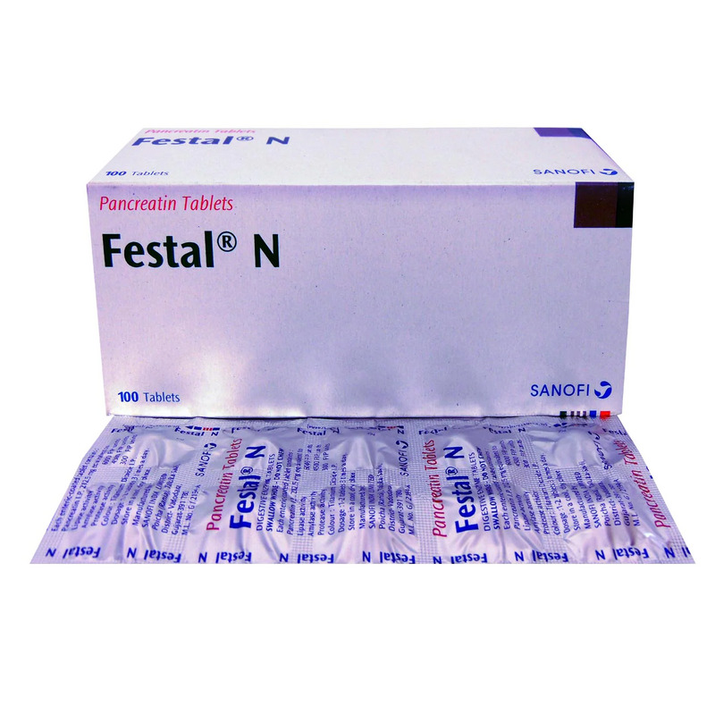Festal N Tablet (Strip of 10) for Pancreatic enzyme deficiency
