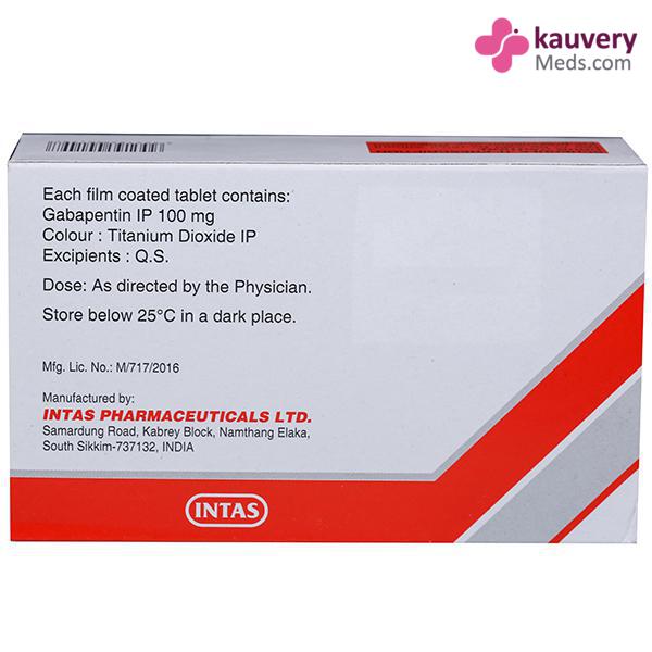 Gabapin 100 Tablet (Strip of 15) for Epilepsy, Seizures