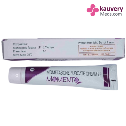 Momento Cream 30g contains Mometasone Furoate 0.1% w/w