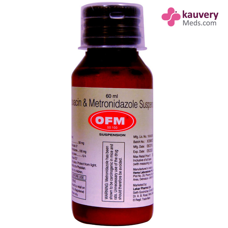OFM 50/100 Suspension 60ml for bacterial & parasitic infections