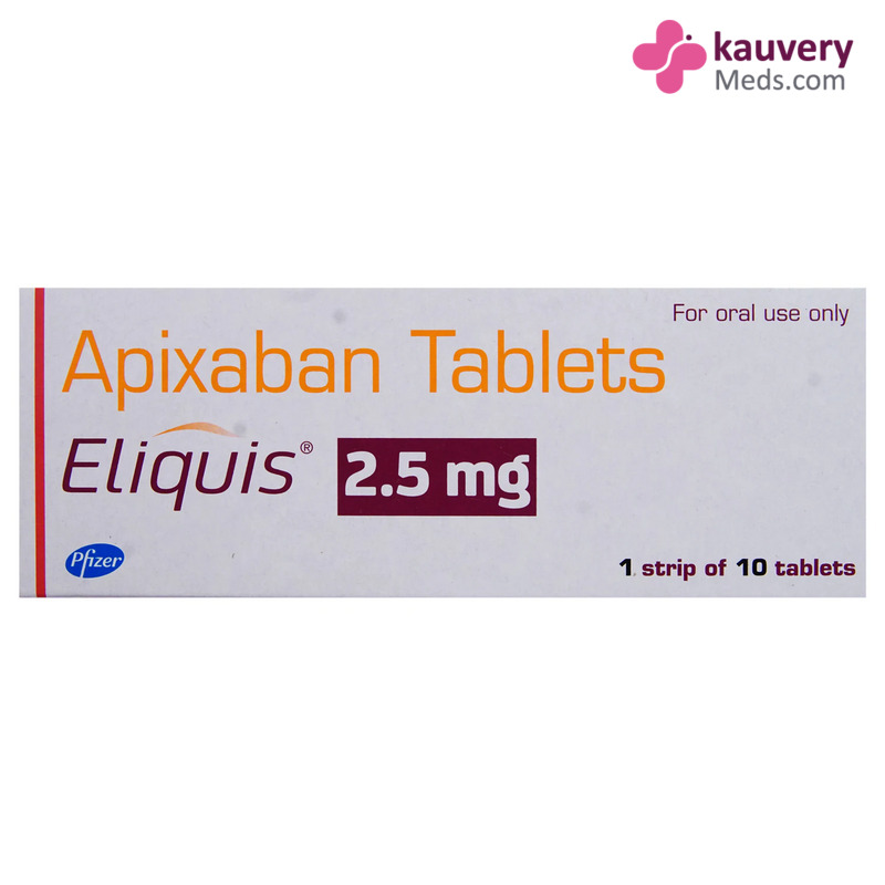 Eliquis 2.5mg Tablet (Strip of 10) to prevent blood clots