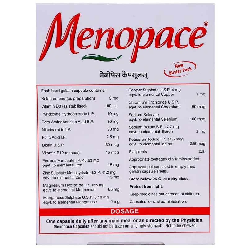 Menopace Capsule (Strip of 15)