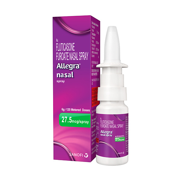 Allegra Nasal Spray 120 MDI for Sneezing and runny nose due to allergies