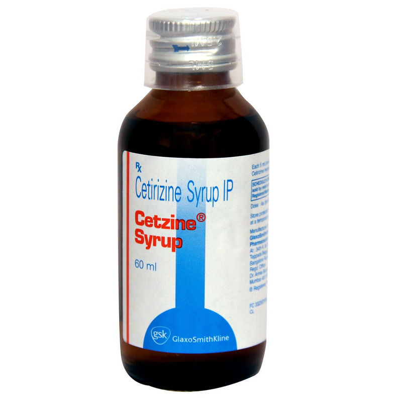 Cetzine Syrup 60ml for Allergic conditions