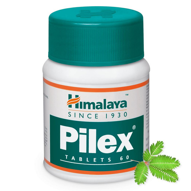 Himalaya Pilex Tablet (Bottle of 60) for piles or hemorrhoids