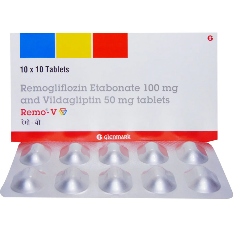 Remo-V Tablet (Strip of 10) for treatment of type 2 diabetes mellitus in adults