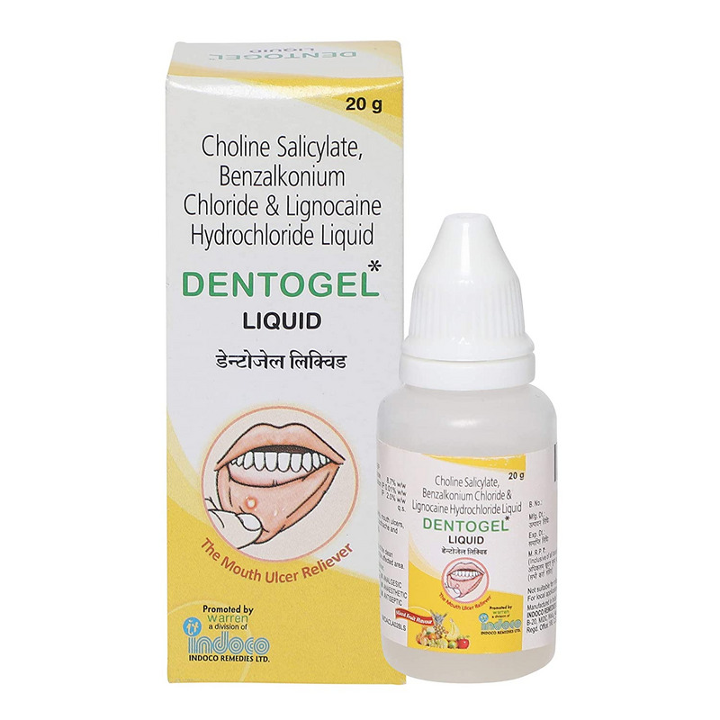 Dentogel Liquid 20g for mouth ulcers