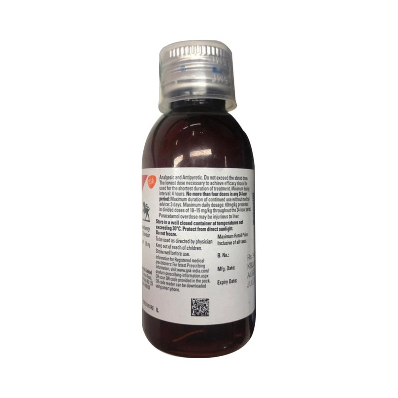 Calpol 120mg Suspension 60ml contains Paracetamol 120mg/5ml