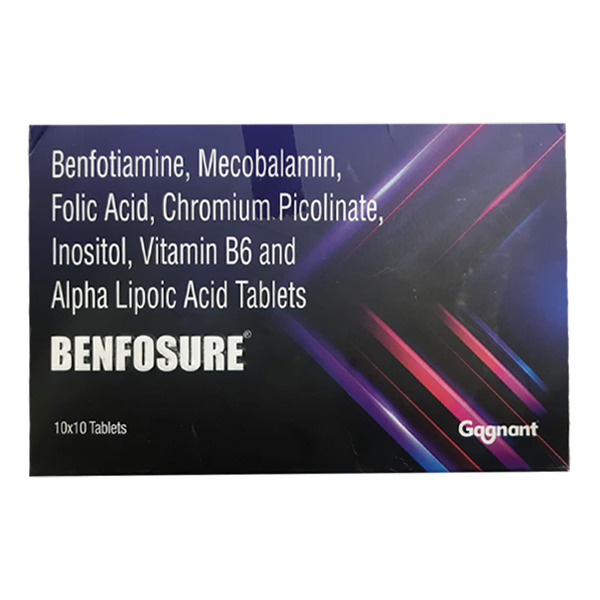 Benfosure Tablet (Strip of 10) for Beri Beri, Wernicke-korsakoff syndrome, diabetic neuropathy