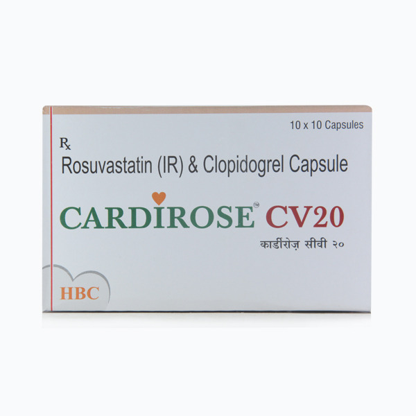 Cardirose CV 20 Capsule (Strip of 10) to prevent heart attack and stroke