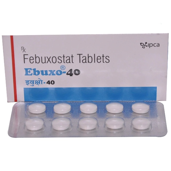 Ebuxo-40 Tablet (Strip of 10) to treat and prevent gout