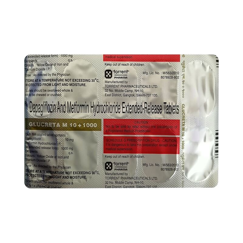 Glucreta M 10/1000 Tablet ER (Strip of 10)