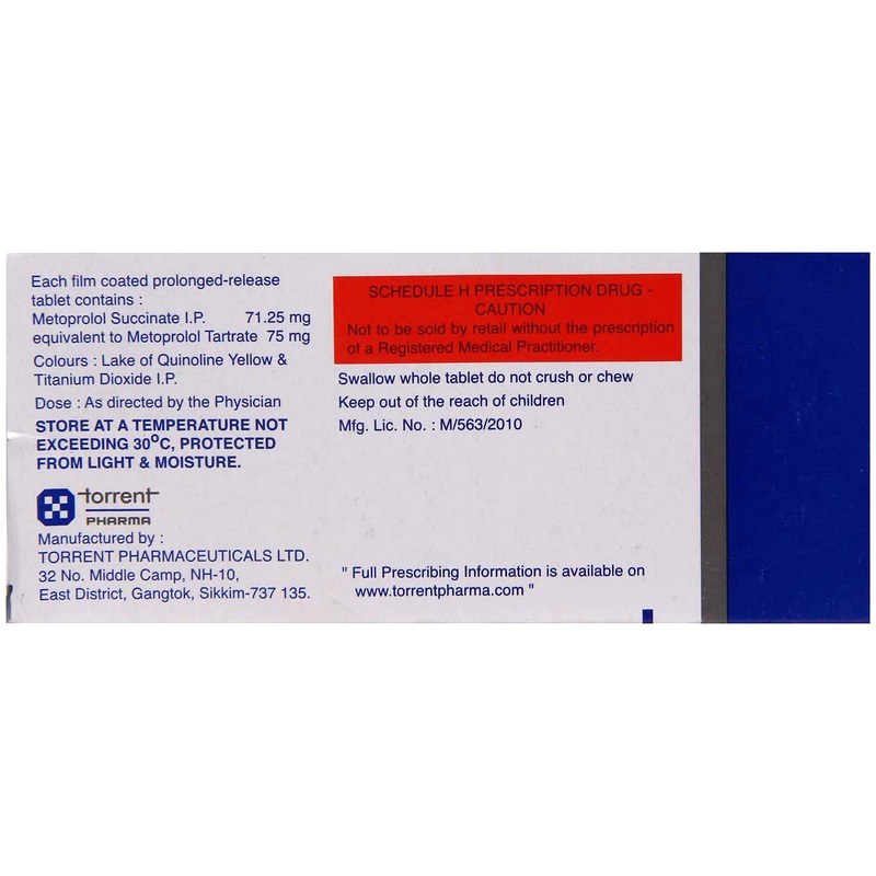 Metocard XL 75 Tablet (Strip of 10) to prevent migraines, future heart attacks, stroke