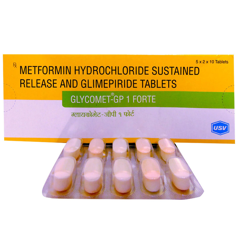 Glycomet-GP 1 Forte Tablet SR 10's