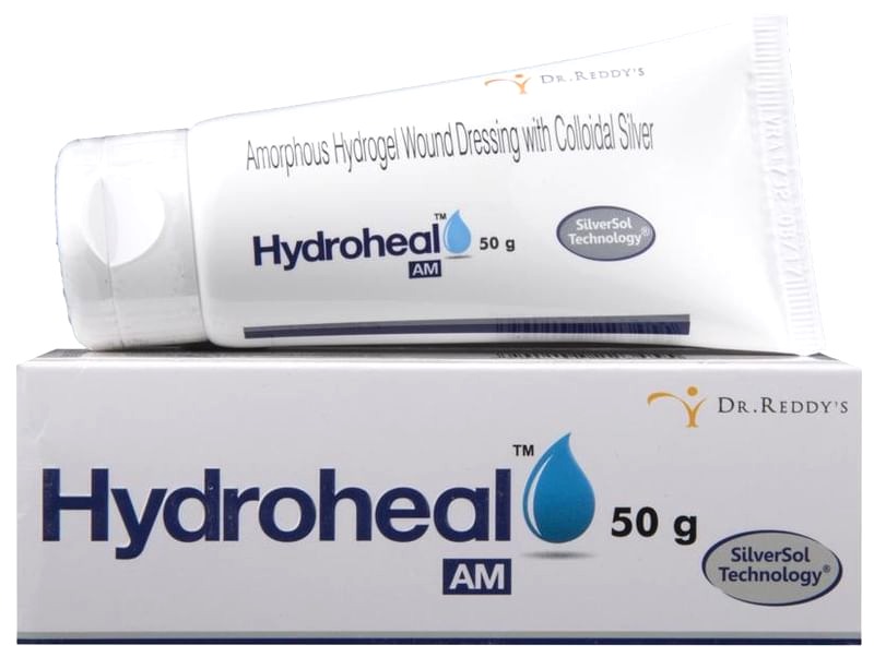 Hydroheal AM Gel 50g to be applied on dressing of bedsore and burn