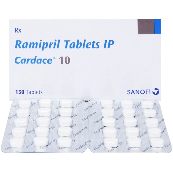 Cardace 10 Tablet (Strip of 15) for treatment of high blood pressure and heart failure
