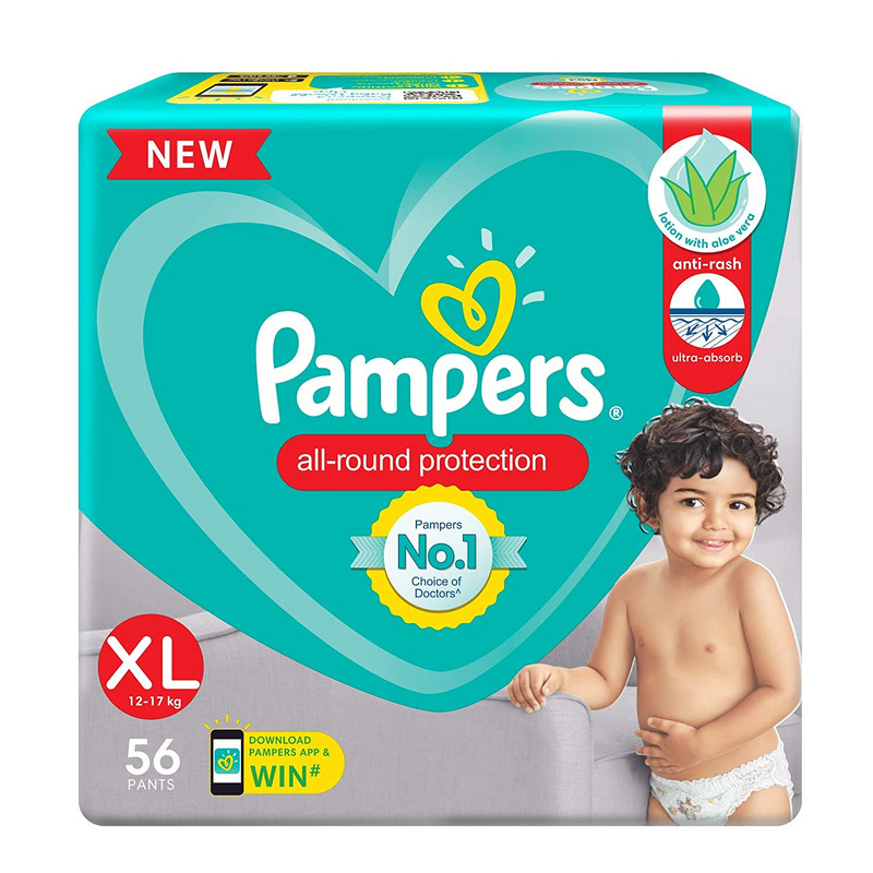 Pampers All-Round Protection Pant Style Diapers XL 56's