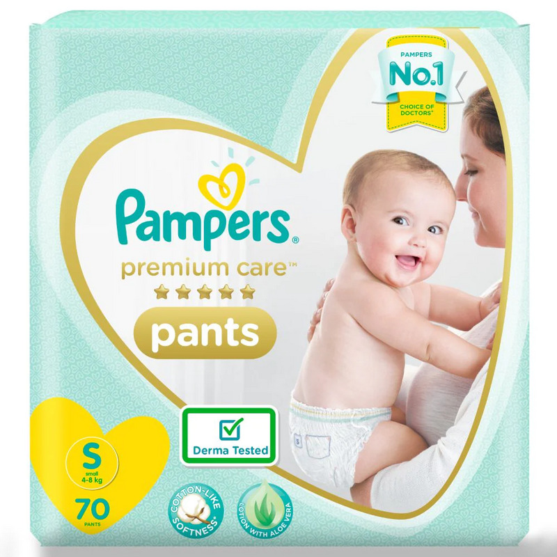 Pampers Premium Care Pant Style Diapers Small 70's