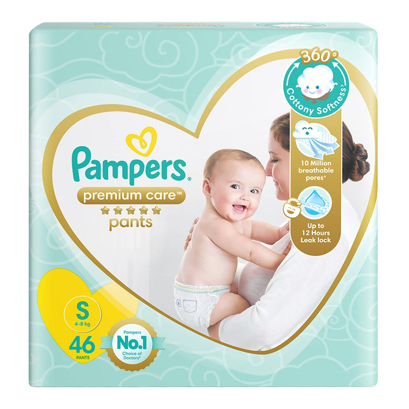 Pampers Premium Care Pant Style Diapers Small 46's