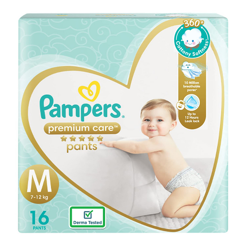 Pampers Premium Care Diaper Pants Medium 16's